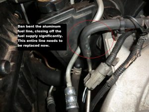 Image of fuel line damage by A1A Auto